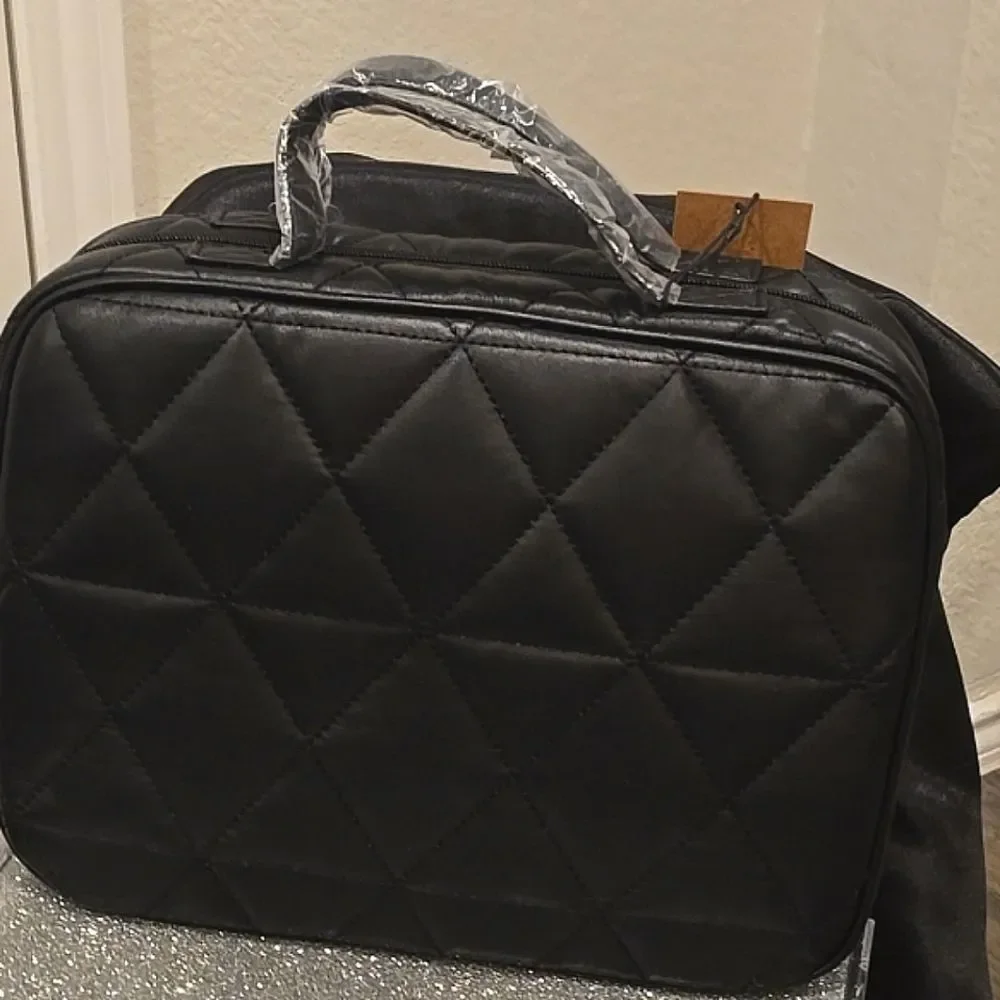 Steve Madden Quilted Weekender‎ w/Pocket- Black